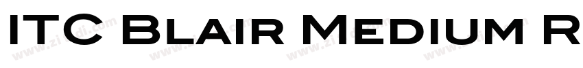 ITC Blair Medium Reg字体转换